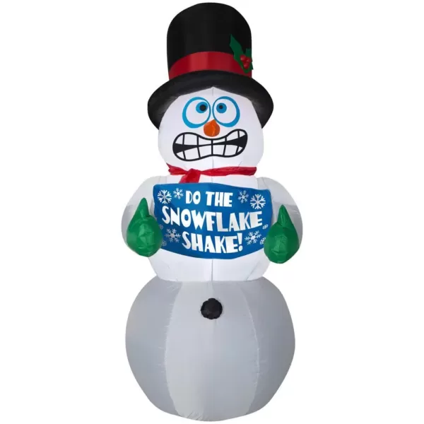 Home Accents Holiday 6 ft. Pre-Lit Life Size Airblown Inflatable Shivering Snowman