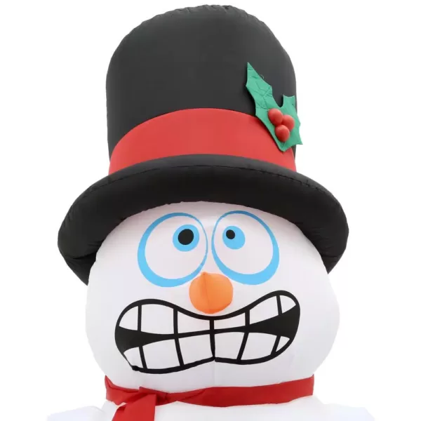 Home Accents Holiday 6 ft. Pre-Lit Life Size Airblown Inflatable Shivering Snowman